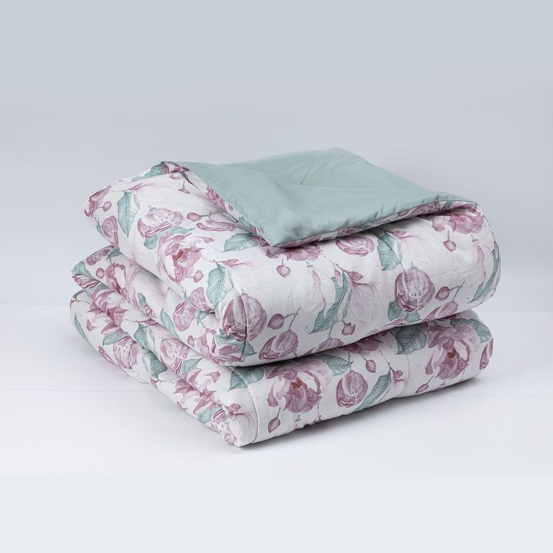 Plumon Rev Estam 2P Flores Rosa-Beige-2