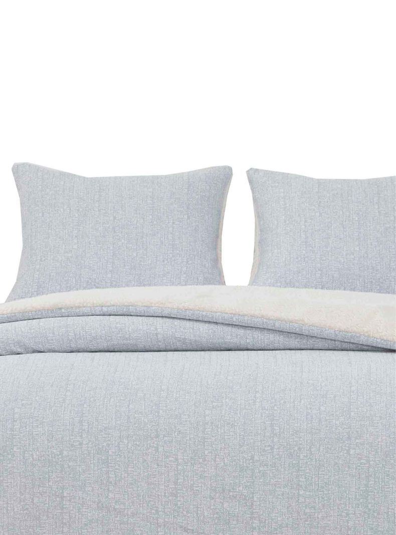 Quilt  Reversible Sherpa King Gris-0