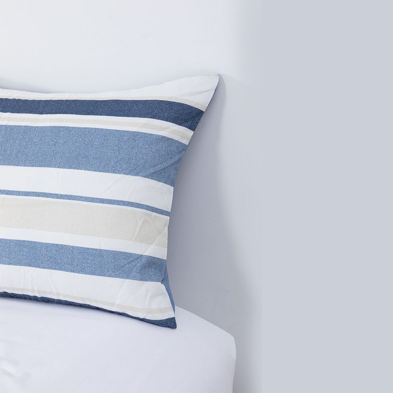 Plumon Rev Estam 2P Rayas Azul- Beige-2