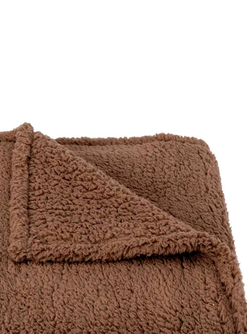 Manta Sherpa 125X150 Sevilla Café-3