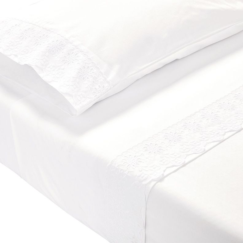 Juego Sabana Broderie Alicante 1.5 P Blanco-2