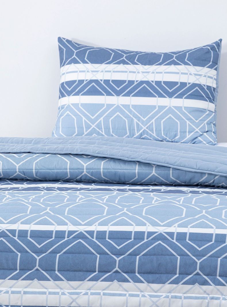 Plumon Rev Estam 1.5P Rayas Azul- Beige-2
