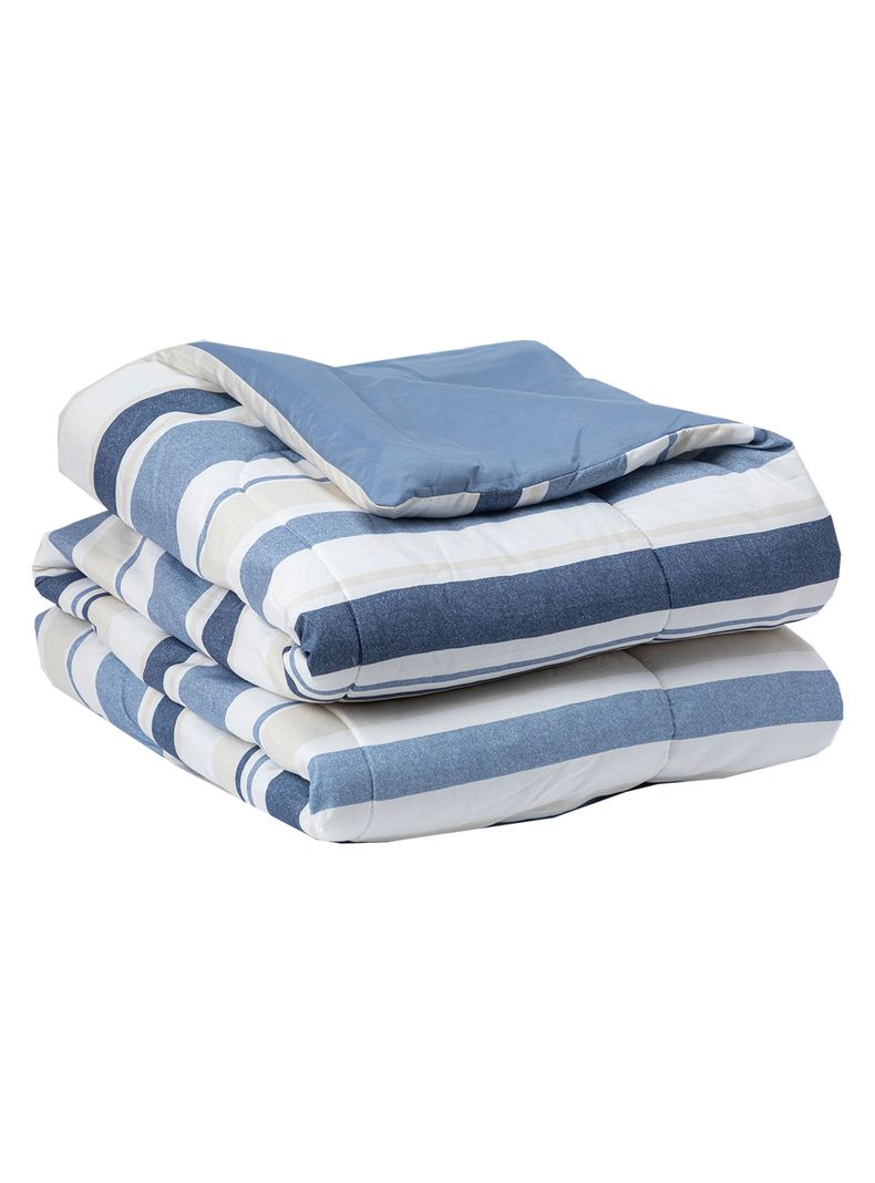 Plumon Rev Estam 1.5P Rayas Azul- Beige-3
