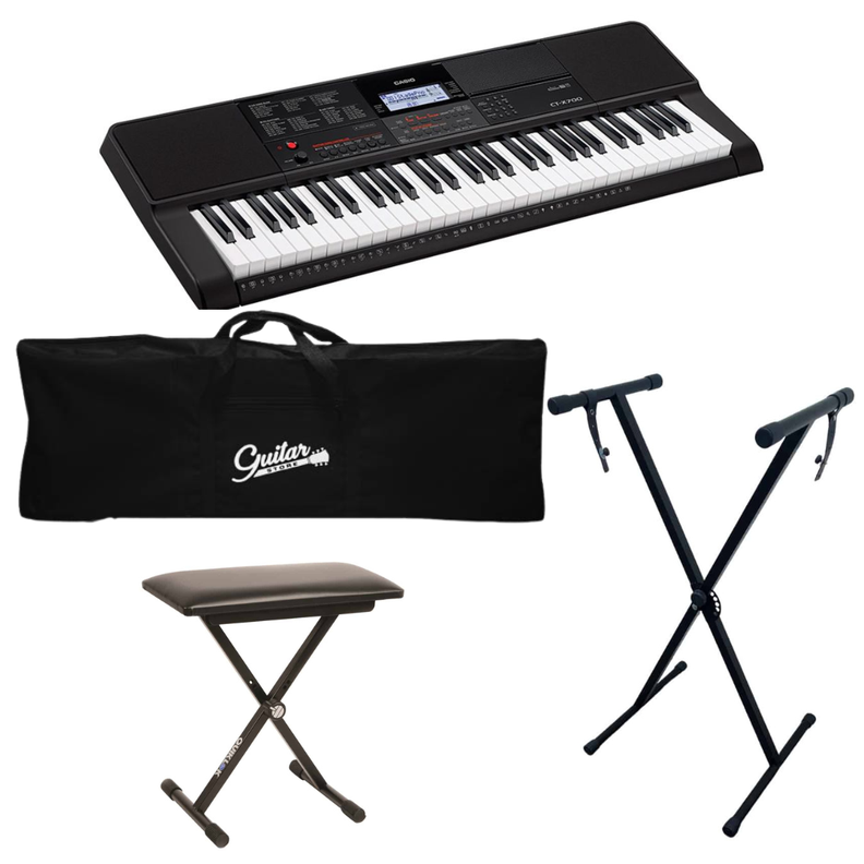 Full Pack Teclado Casio CT-X700 Atril Sillón Funda-0