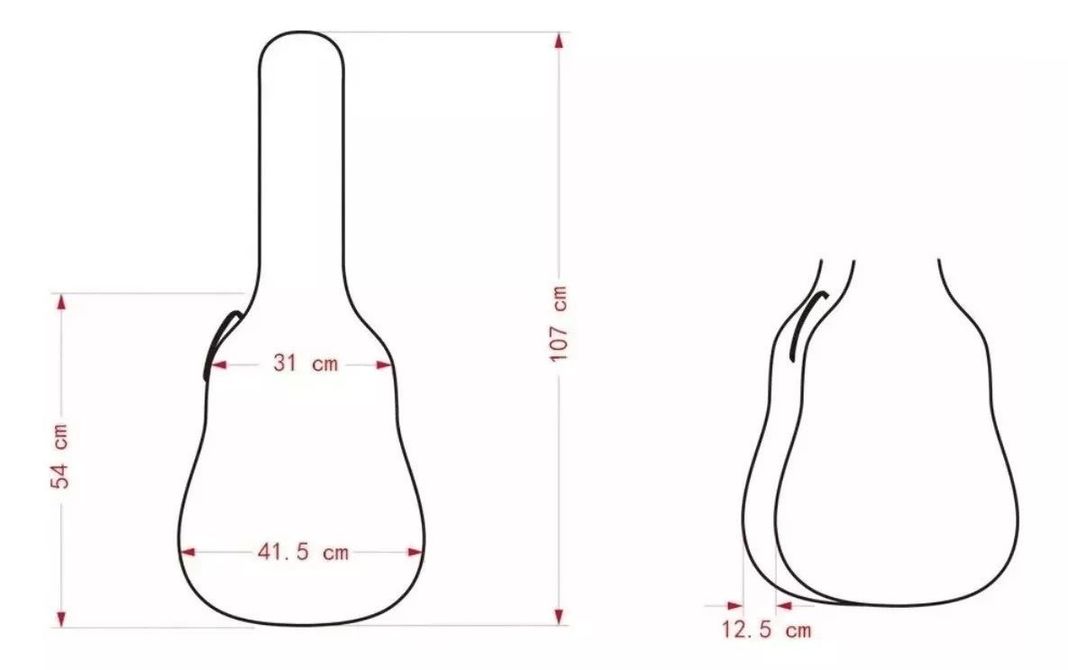 Funda Para Guitarra Acústica 40 Pulgadas-2