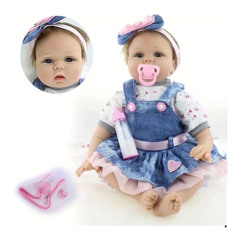 Muñeca Bebé Reborn Realista 55 cm-0