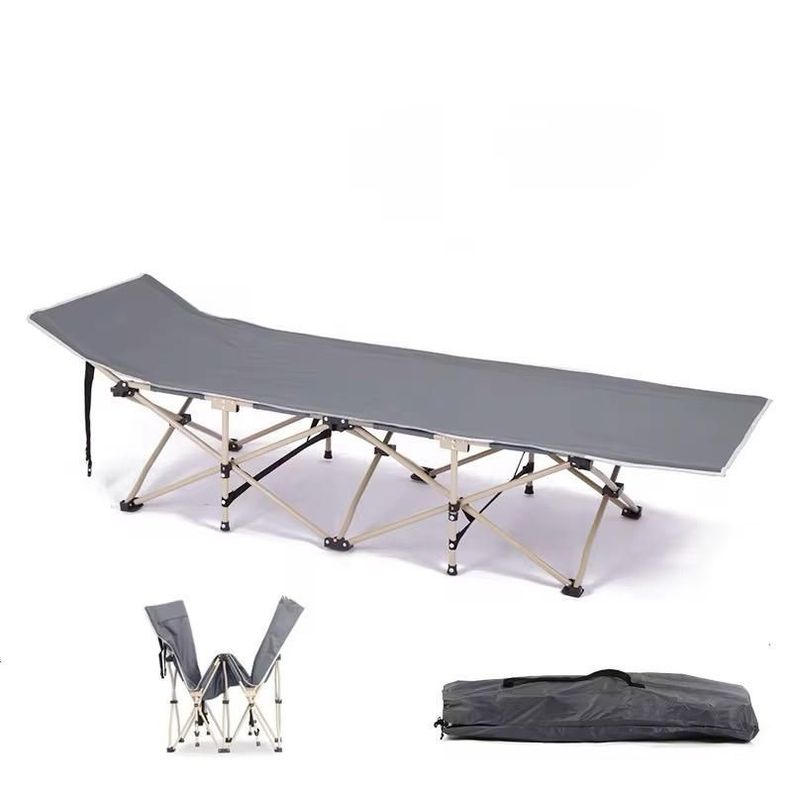 Cama de Camping Plegable Catre de Campaña Incluye Bolso-0