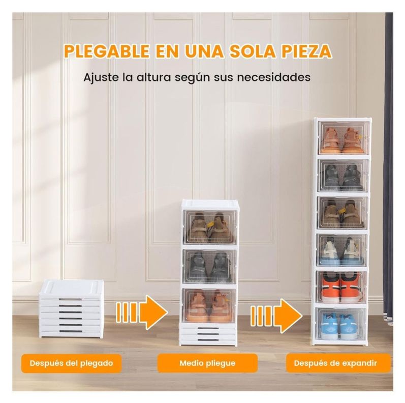  Zapatero Plegable Organizador De Calzado 6 En 1 Extra Resistente-4
