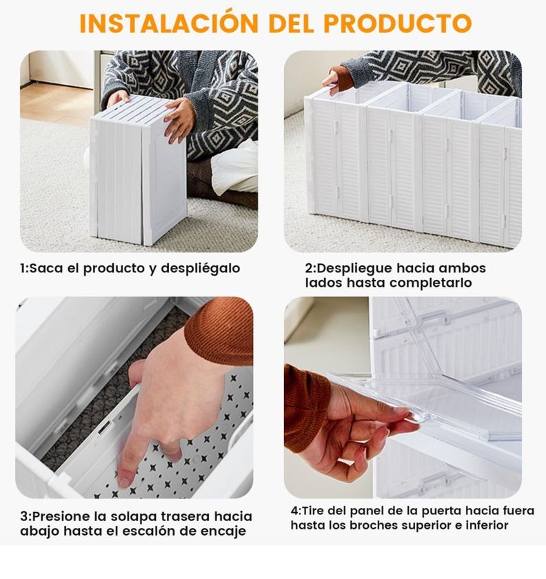  Zapatero Plegable Organizador De Calzado 6 En 1 Extra Resistente-5