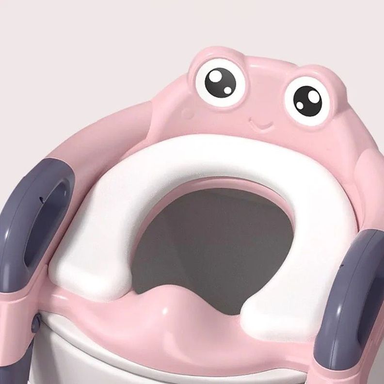 Baño De Entrenamiento Asiento Escalera Plegable Para Niños Pink-5