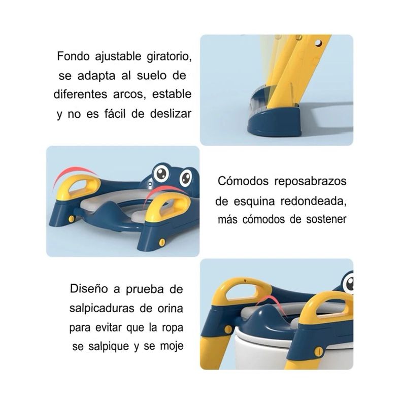 Baño De Entrenamiento Asiento Escalera Plegable Para Niños-3