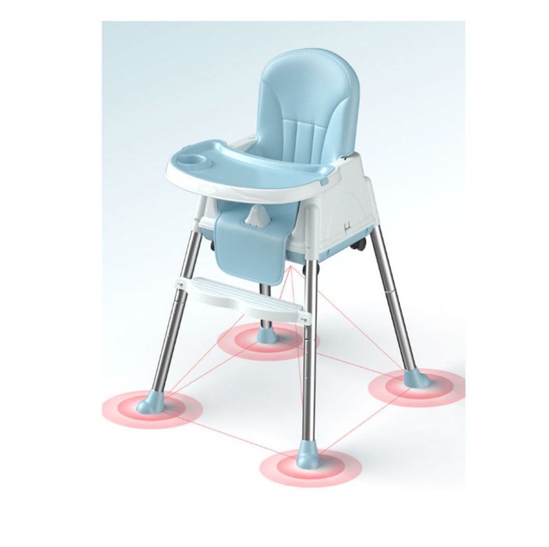 Silla De Comer Para Bebés Azul Ajustable 3 en 1-7