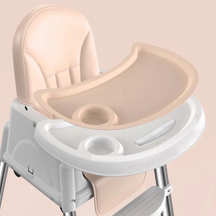 Silla De Comer Para Bebés Beige Ajustable 3 en 1-7