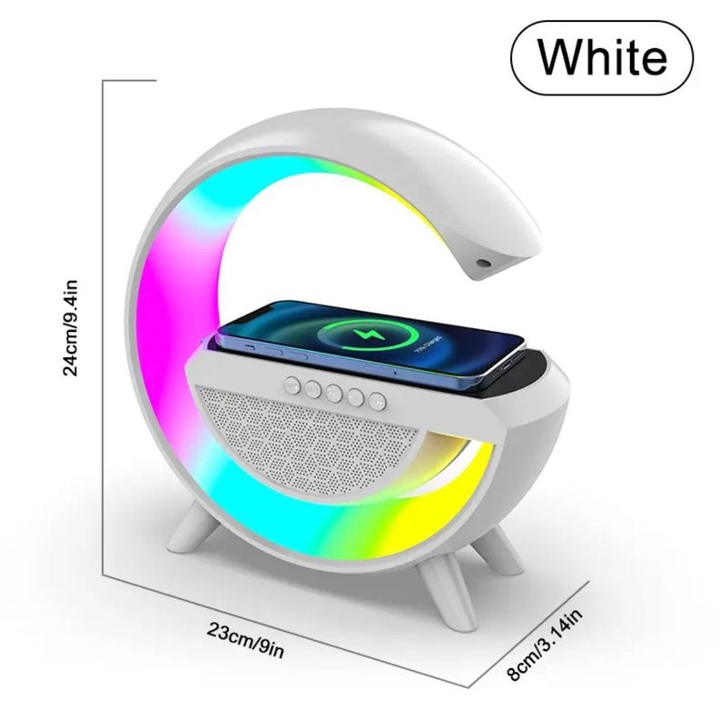 Parlante RGB Lámpara de Mesa Cargador Inalambrico-1