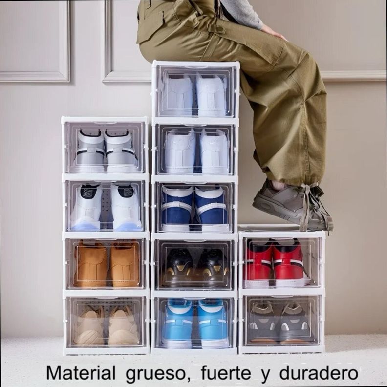  Organizador De Zapatos Plegable 6 Compartimentos Extra-Resistente-7