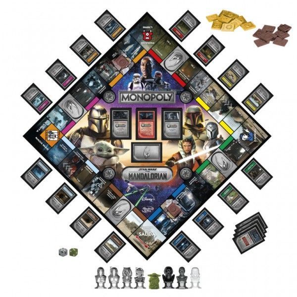Juego de Mesa Monopoly Star Wars The Mandalorian-1