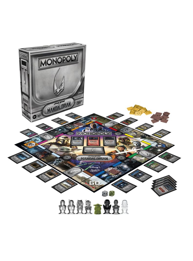 Juego de Mesa Monopoly Star Wars The Mandalorian-3