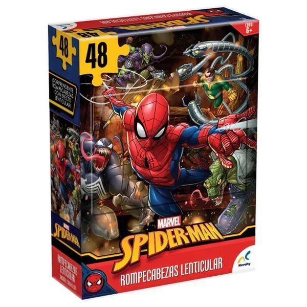 Rompecabezas Lenticular Spider Man 48 Piezas 3D Marvel-2