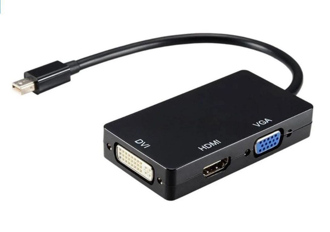 Adaptador Mini Display Port A Hdtv Vga Dvi compatible-0