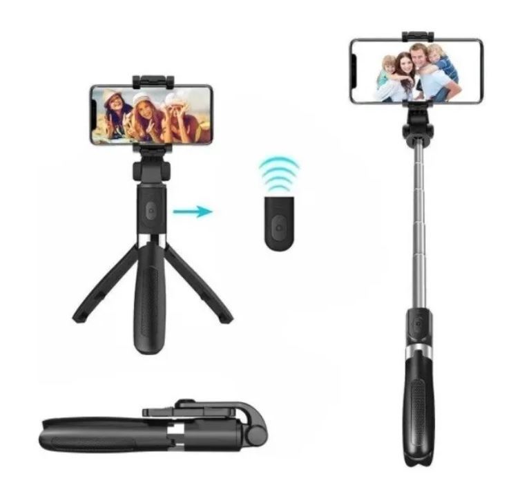 Tripode  Selfie Celular Monopod Baston Bluetooth-0