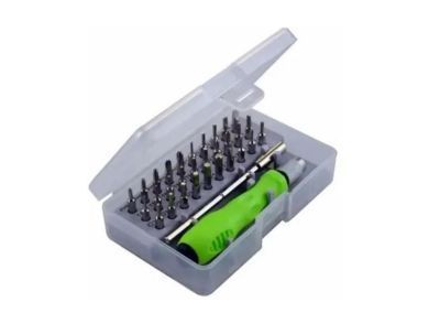 Kit Destornilladores 32 en 1 CajaTransparente Multipropósito Green-1