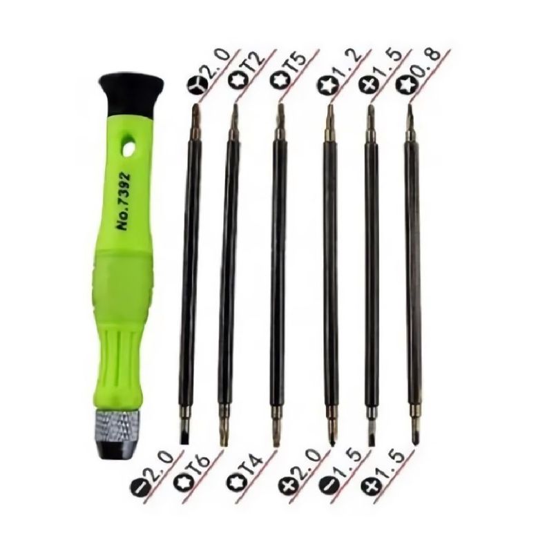 Kit Destornilladores 12 Piezas Precisión Notebook iPhone Green-1