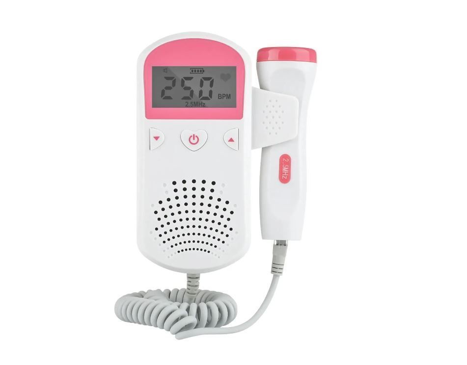 Doppler Fetal Monitor Escucha los Latidos De Tu Bebe + Gel + Pilas-1