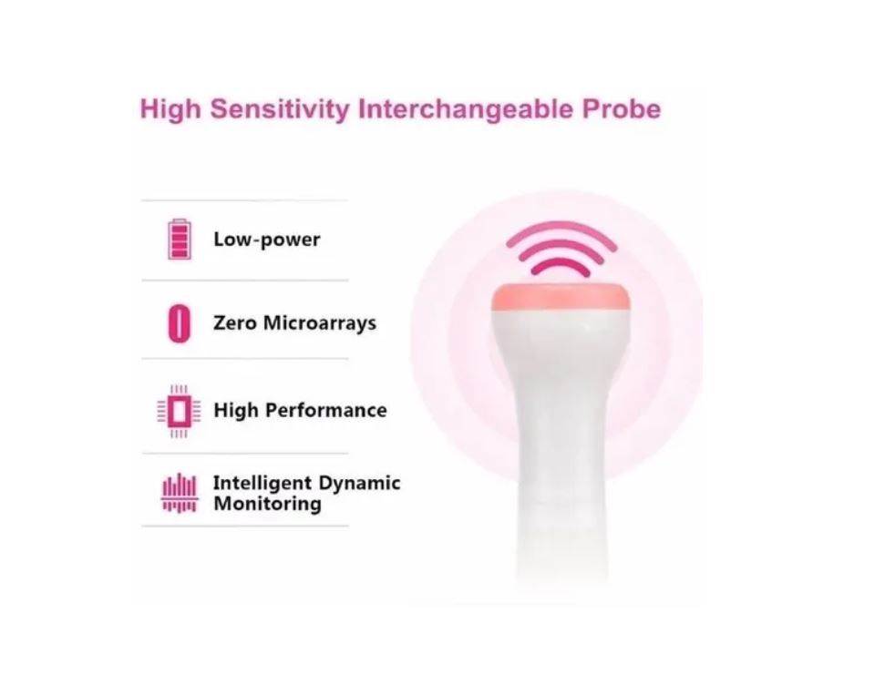Doppler Fetal Monitor Escucha los Latidos De Tu Bebe + Gel + Pilas-5