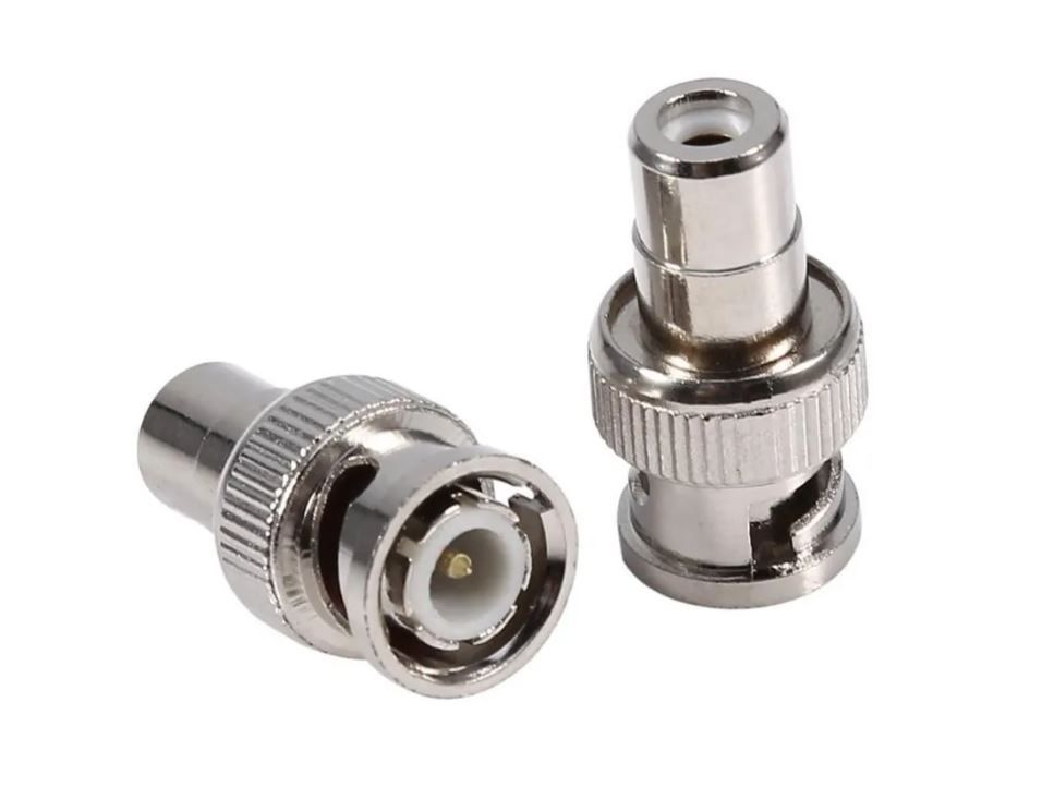 Adapatador BNC A RCA-Hembra pack 2 conectores-2