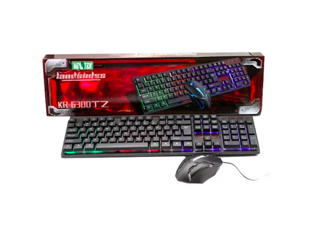 Kit Mouse y Teclado Cable USB Gamer Retroalimentado-0
