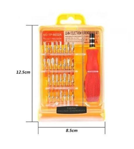 Kit Desatornilladores de Precisión 32 Piezas Yelow-2