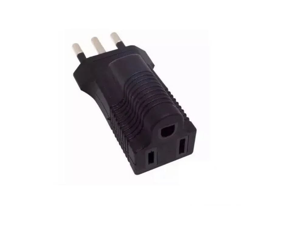 Enchufe Adaptador American A Italia Con Goma-0