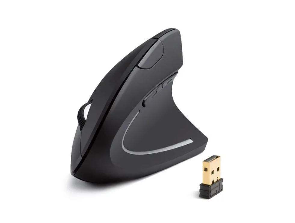 Mouse inalámbrico vertical ergonomico-0