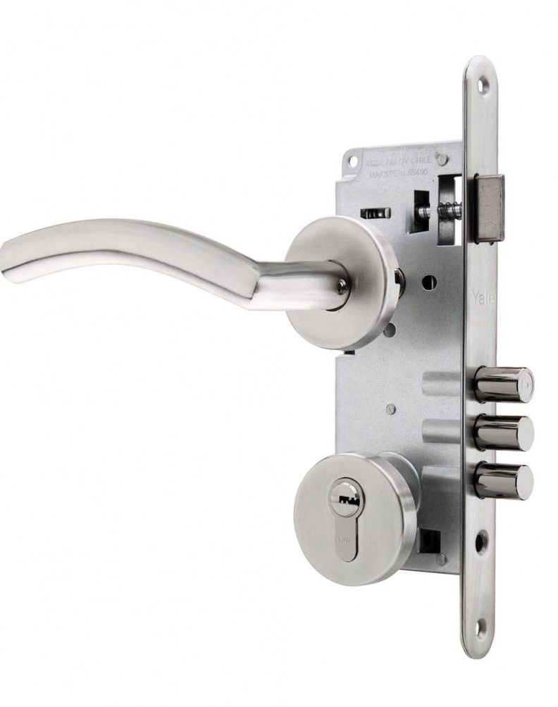 Cerradura Embutida Yale Torino B60 Acceso 1/2 Derecha Gris XL