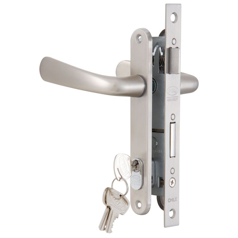 Cerradura POLI Puerta Abatir Cromado-2