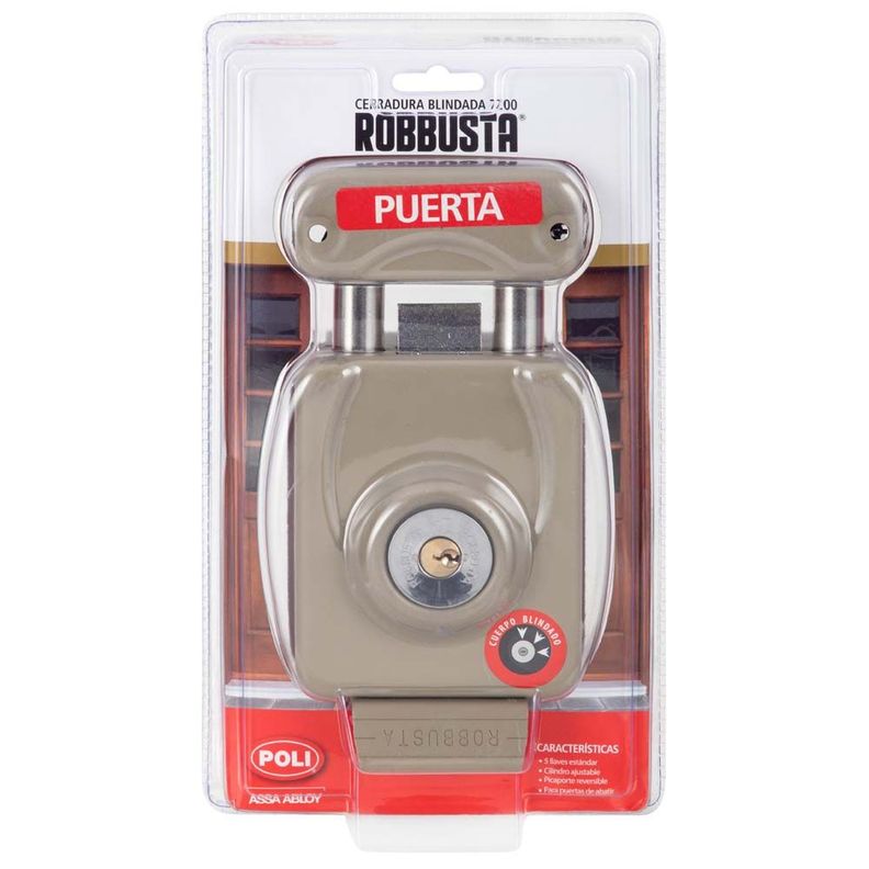 Cerradura Sobreponer Poli Robbusta 7200 B60-7