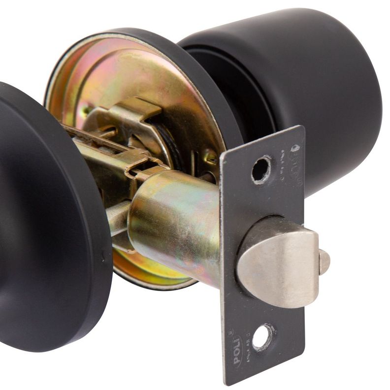 Cerradura Tubular Pomo Poli 8000 Acceso Negro-2