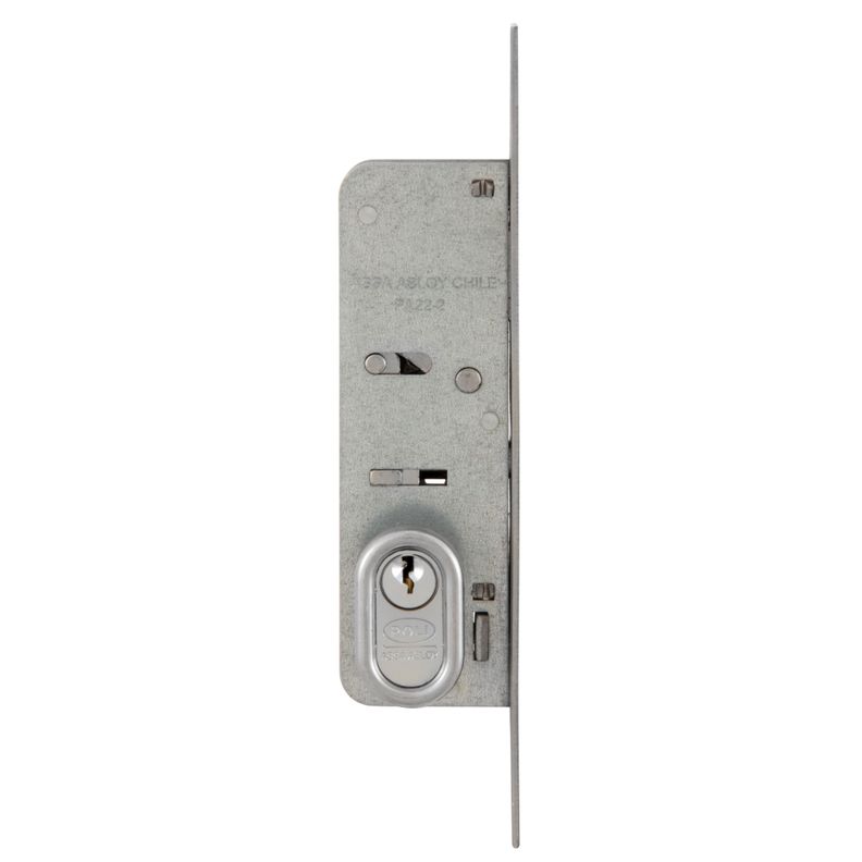 Cerradura Embutida POLI Puerta Corredera Cromado-1