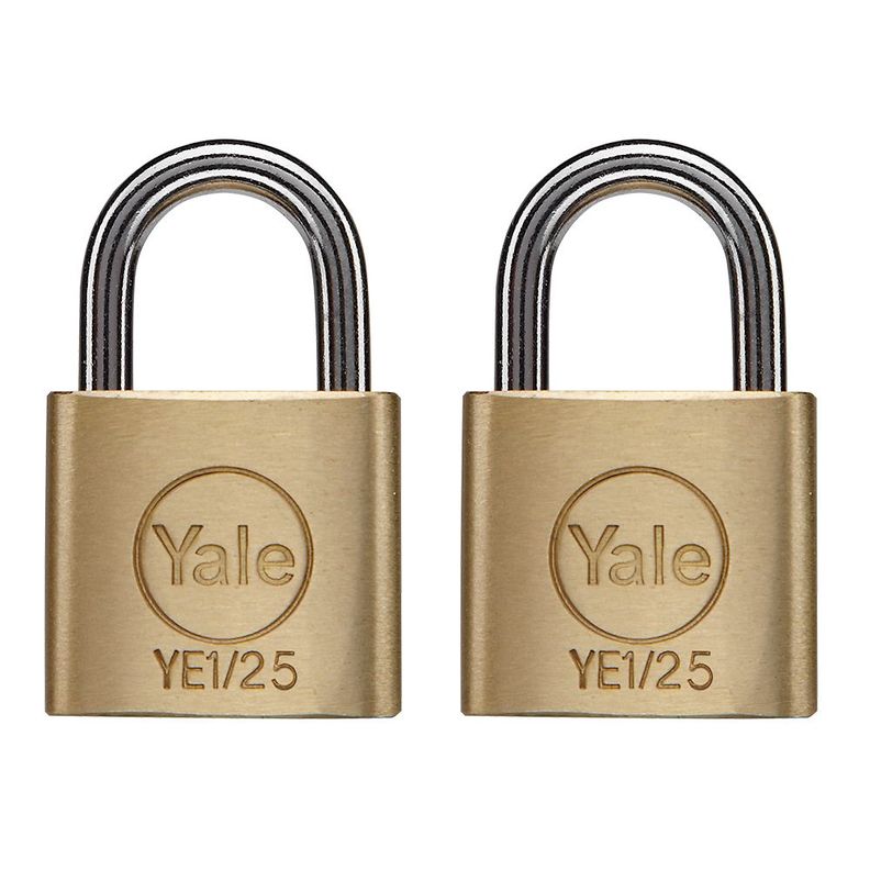 Pack 2 Candados Yale YE1 Uso General 25mm-0