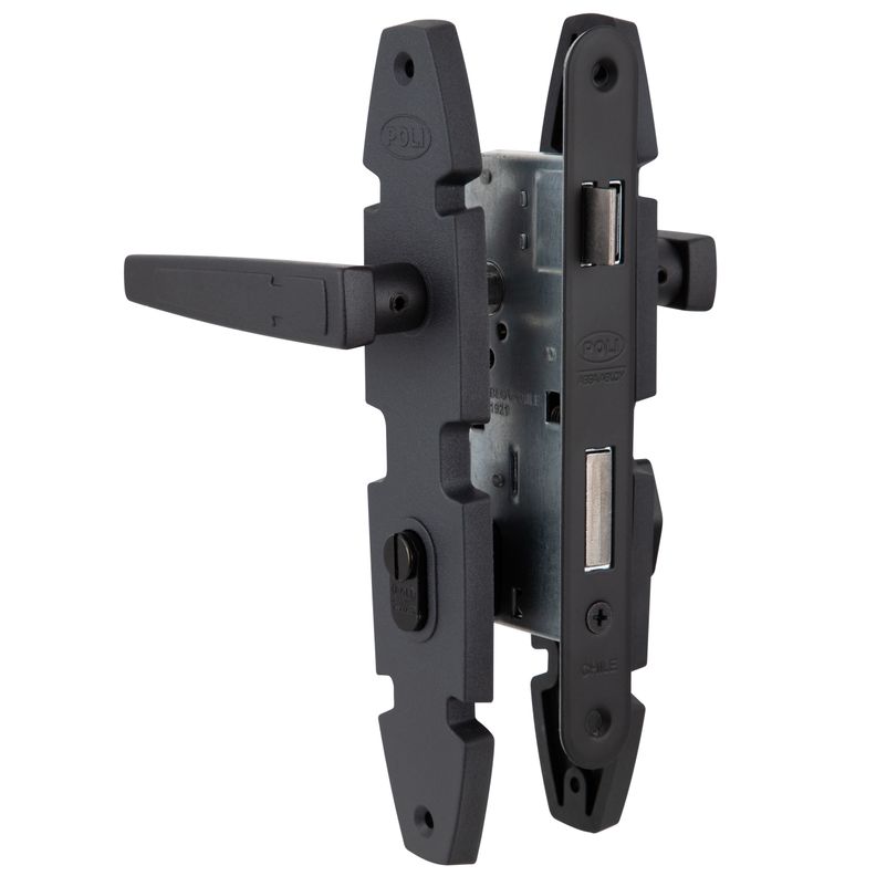 Cerradura Embutida Nórdica Oval B40 Baño-2