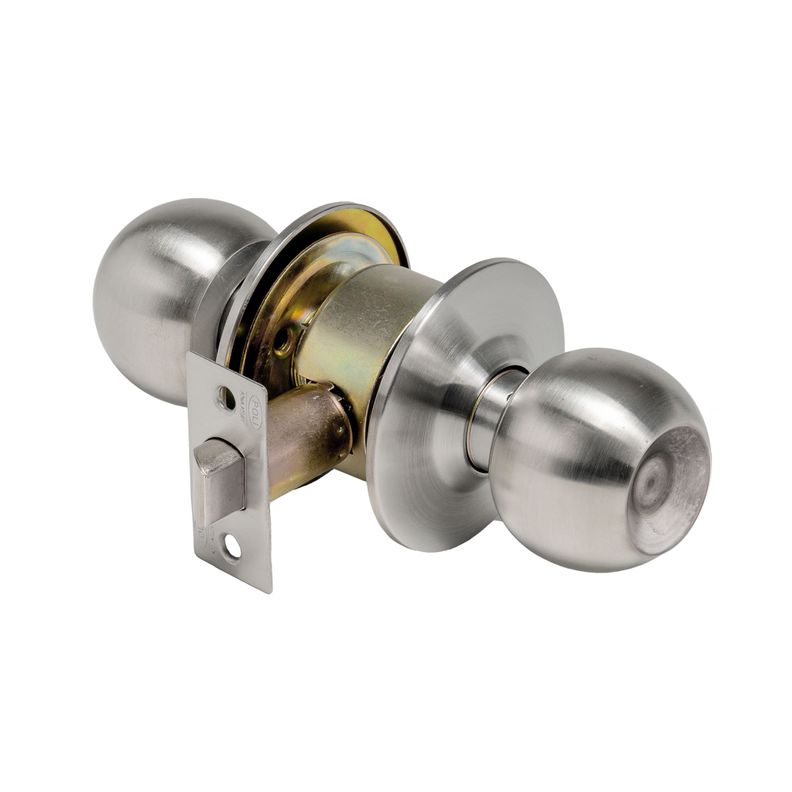 Cerradura Cilindrica Pomo Poli Sfera 11000 Libre Paso Gris XL