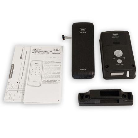 Cerrojo Digital POLI Sobreponer Smart100 Negro-5