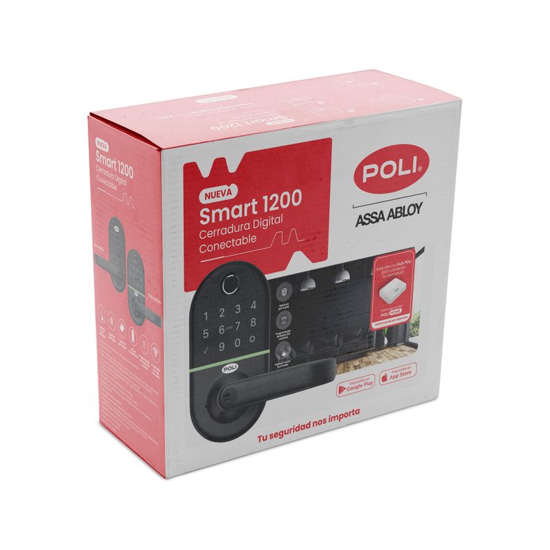 Cerradura Digital Poli Smart 1200 Negro-8