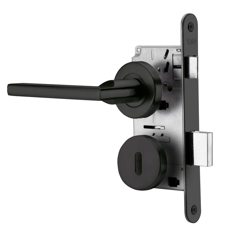 Cerradura Embutida Milano B40 Dormitorio Negro