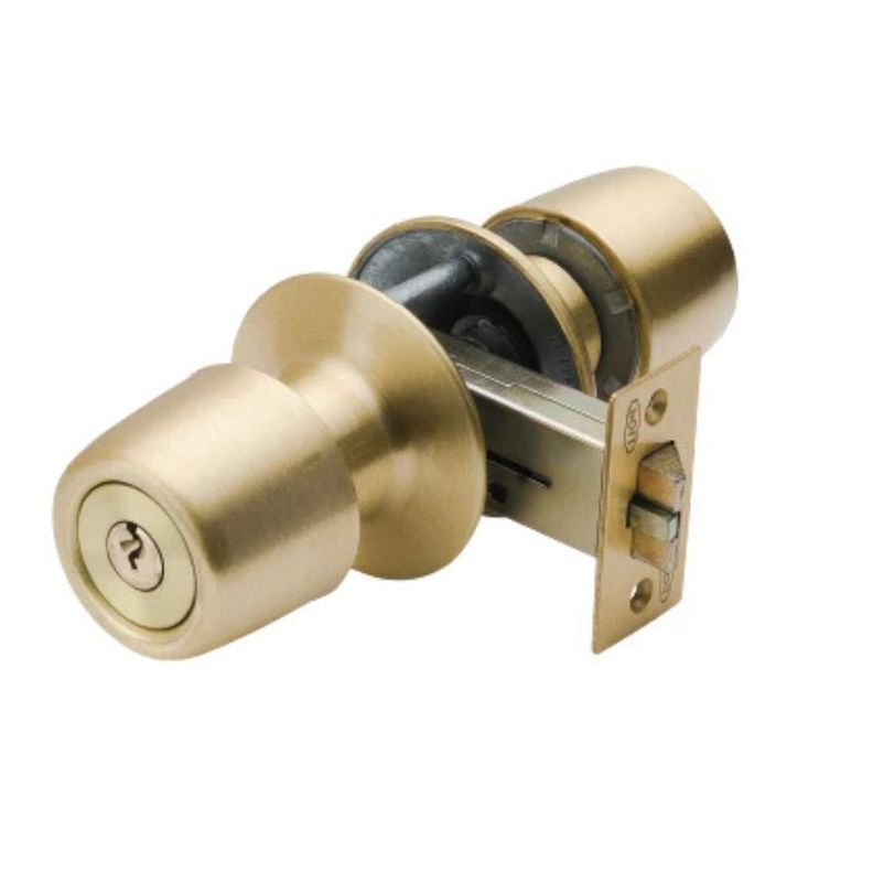 Cerradura Tubular Pomo Poli Urbano Acceso Bronce XL