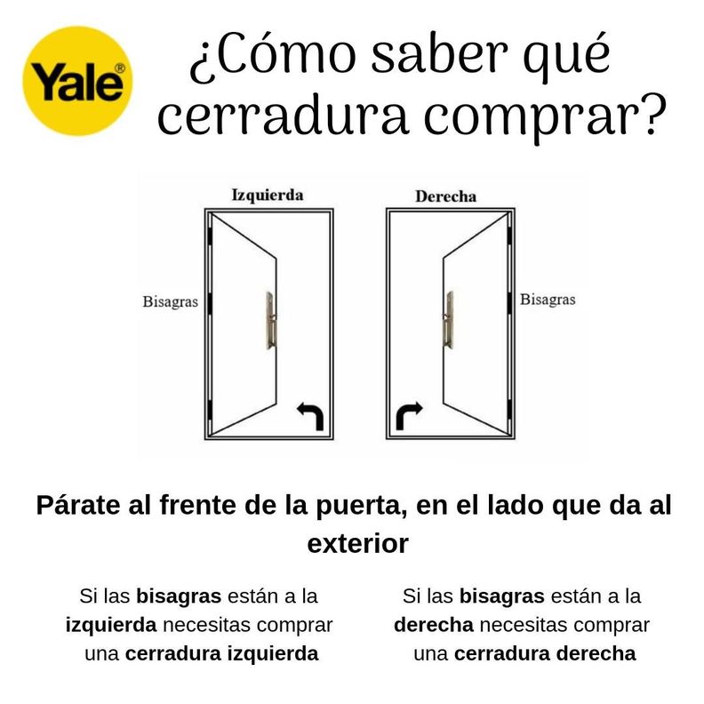 Cerradura Embutida YALE Toscana B60 Acceso derecha-4