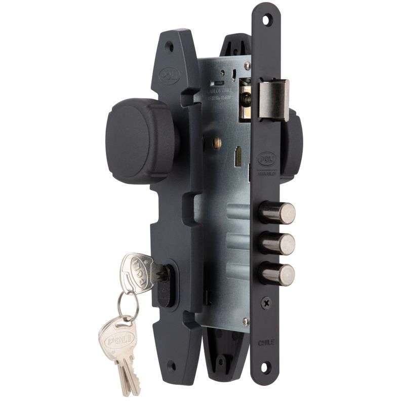 Cerradura Embutida Nórdica Oval B60 Pomo Oficina-2