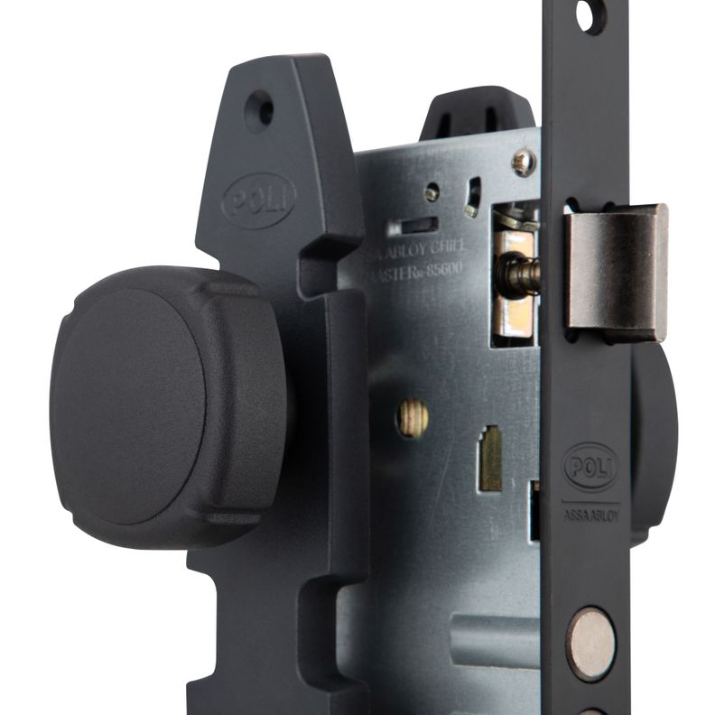 Cerradura Embutida Nórdica Oval B60 Pomo Oficina-4