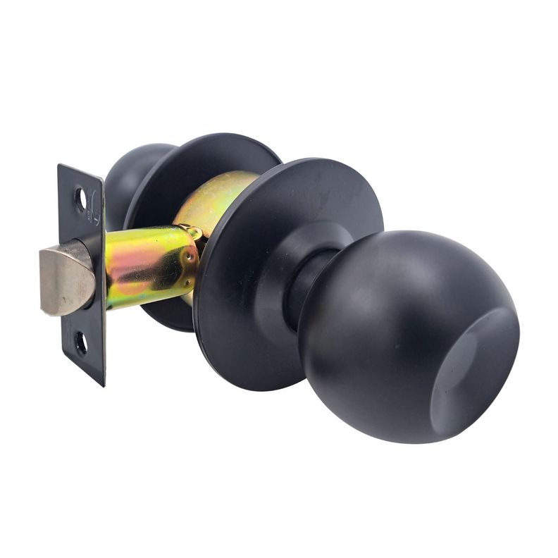 Cerradura Cilíndrica POLI Sfera Libre Paso Negro-2