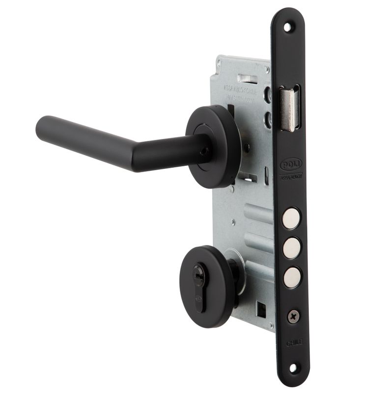 Cerradura Embutida Toscana Black B60 Poli Acceso 1/2-0